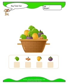 okul öncesi çocuklar için Sayı Sayma çalışma sayfaları